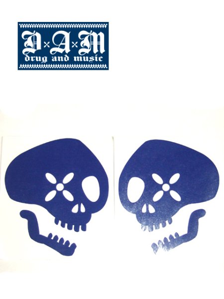 画像1: [DxAxM]-SKULL DIE CUT STICKER-S- (1)