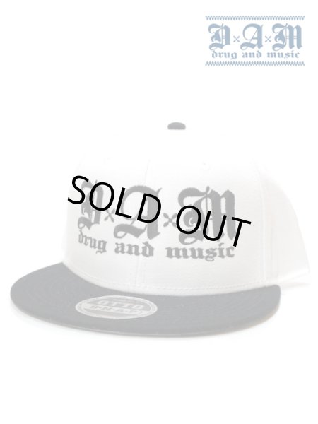 画像1: [DxAxM]-KLASSiC SNAP BACK CAP-WHTxBK- (1)