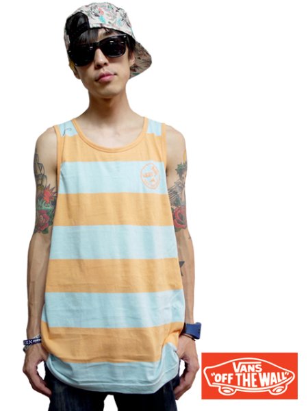 画像2: -30%off-[VANS]-BIDWELL TANK TOP-BLUExOrenge- (2)