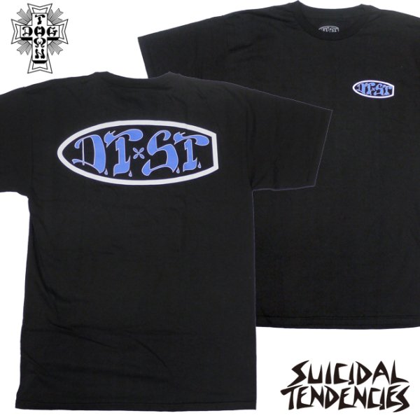 画像1: [DOG TOWN x SUICIDAL TENDENCIES]-SK8DECK TEE-BLACK- (1)