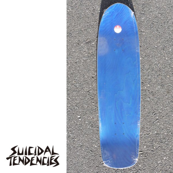 画像2: [SUICIDAL TENDENCIES]-ST Tres Vatos Pool Skateboard Deck 8.75"- (2)