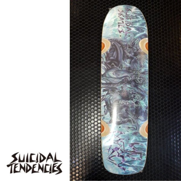 画像1: [SUICIDAL TENDENCIES]-Suicidal No Mercy Widespread Bloodshed Skateboard Deck 8.75" x 32.875"- (1)