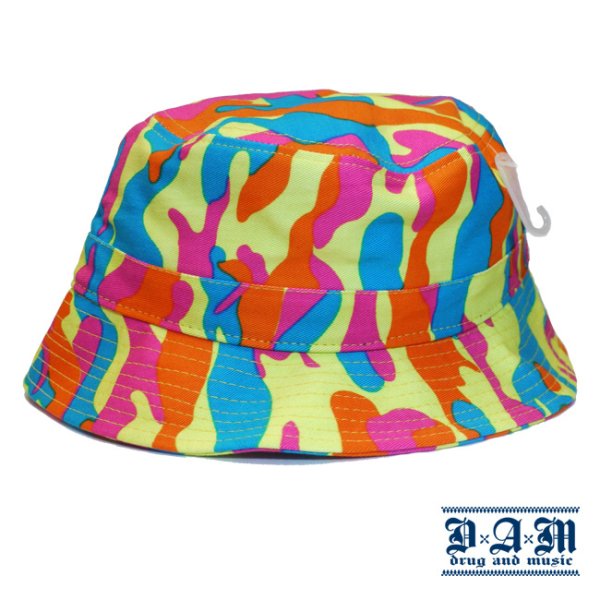 画像1: [DxAxM]-CRAZY CAMO BUCKET HAT- (1)