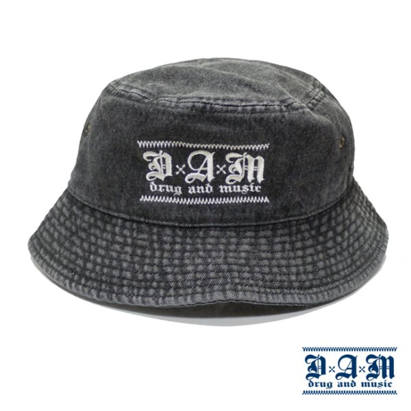 画像1: [DxAxM]-KLASSiC BUCKET HAT-DENIM BLACK- (1)