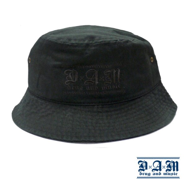 画像1: [DxAxM]-KLASSiC BUCKET HAT-BLKxBLK- (1)