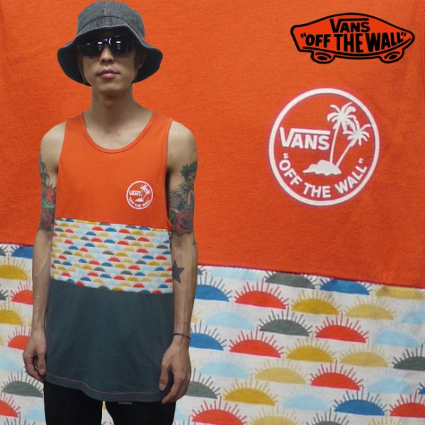 画像1: -30%off-[VANS]-SEWARD TANK TOP-Tigerlily- (1)