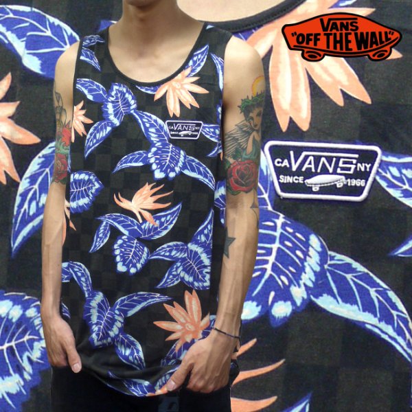 画像1: -30%off-[VANS]-TRACTION TANK TOP-CHECKER- (1)