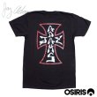 画像1: [JAY ADAMS]-THE CROSS TEE-BKxRED- (1)