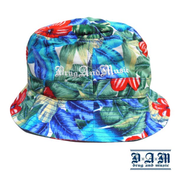 画像1: [DxAxM]-Flower Bucket Hat-BLUE- (1)