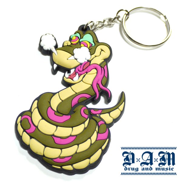 画像1: [DxAxM]-SNAKE KEY CHAIN-GREEN- (1)