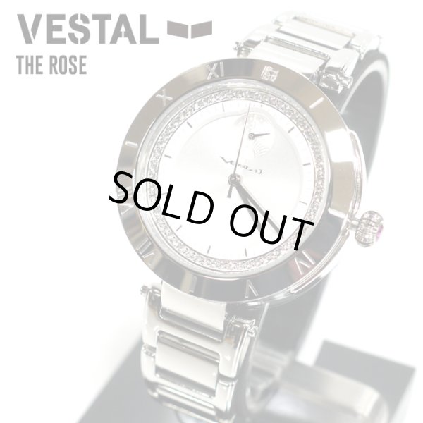 画像1: -30%off-[VESTAL]-THE ROSE-P.SLV/WHT-RSM3M001- (1)