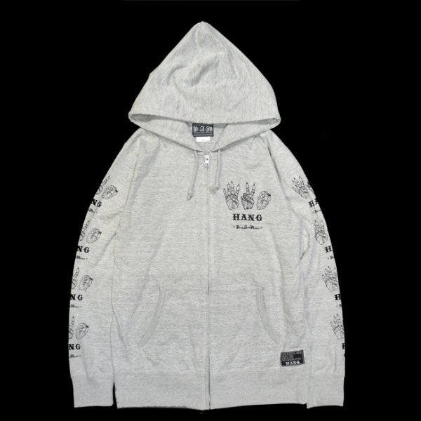 画像1: [DxAxM X HANG]-Light Zip Hoodie-GRY- (1)