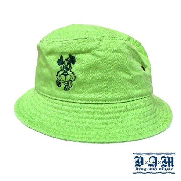 画像1: [DxAxM]-DOG BUCKET HAT-Lt GRN- (1)