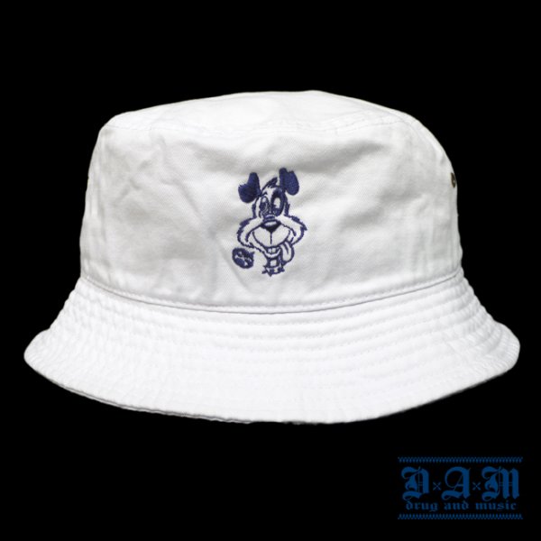 画像1: [DxAxM]-DOG BUCKET HAT-WHT- (1)