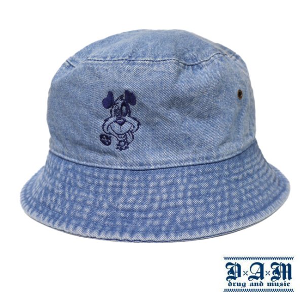 画像1: [DxAxM]-DOG BUCKET HAT-DENIM Lt BLUE- (1)