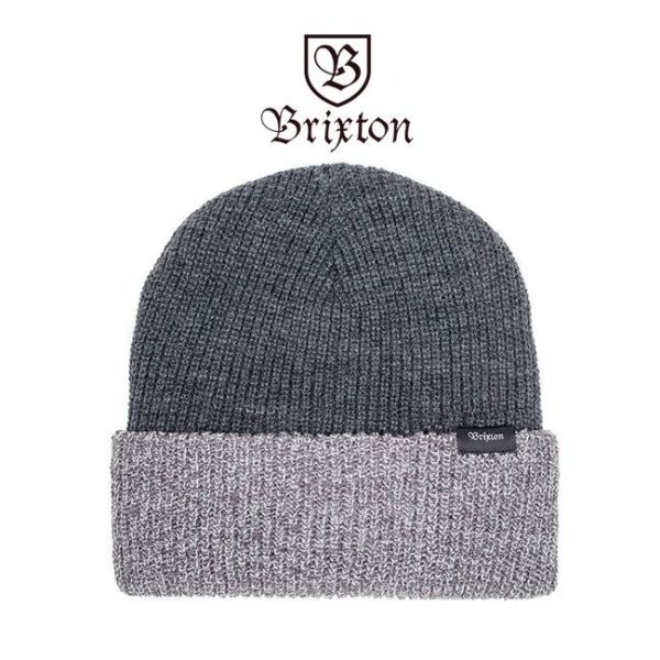 画像1: [Brixton]-BARRETT BEANIE-GRY/D GRY- (1)