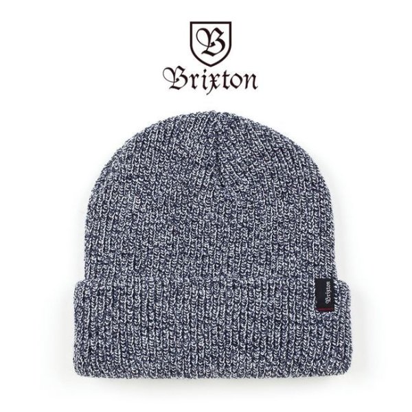 画像1: [Brixton]-HEIST BEANIE-NAV/HEATHER- (1)