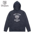 画像1: -40%off-[Brixton]-RYDELL HOOD FLEECE-BK- (1)