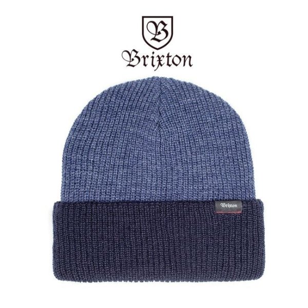 画像1: [Brixton]-BARRETT BEANIE-W DNM/NAV- (1)