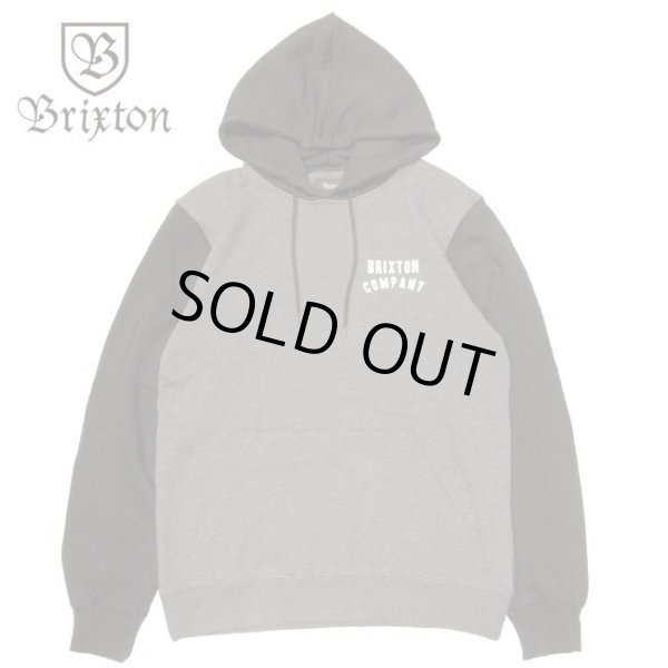 画像1: -40%off-[Brixton]-WOODBURN HOOD FLEECE-H CCL/BK- (1)