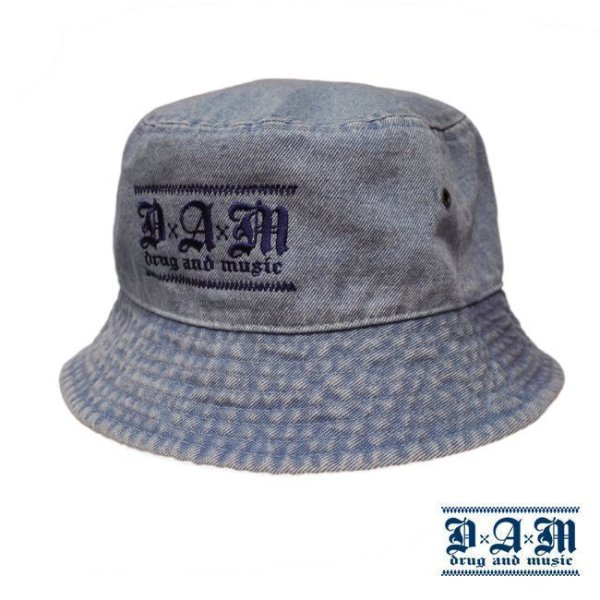 画像1: [DxAxM]-KLASSiC BUCKET HAT-DENIM LIGHT BLUE/BLUE- (1)