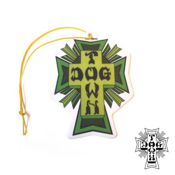 画像1: [DOG TOWN]-Air Freshener Cross Logo Green(Cherry Scent)- (1)