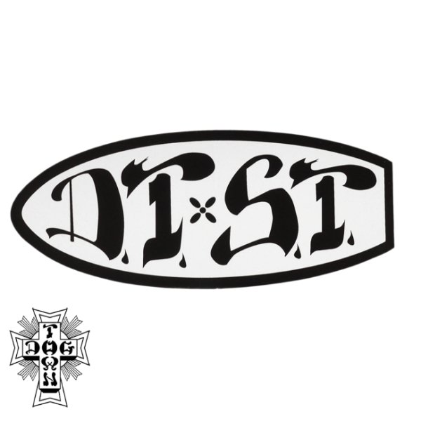 画像1: [DOGTOWN]-SK8DECK STICKER-BK/WHT- (1)