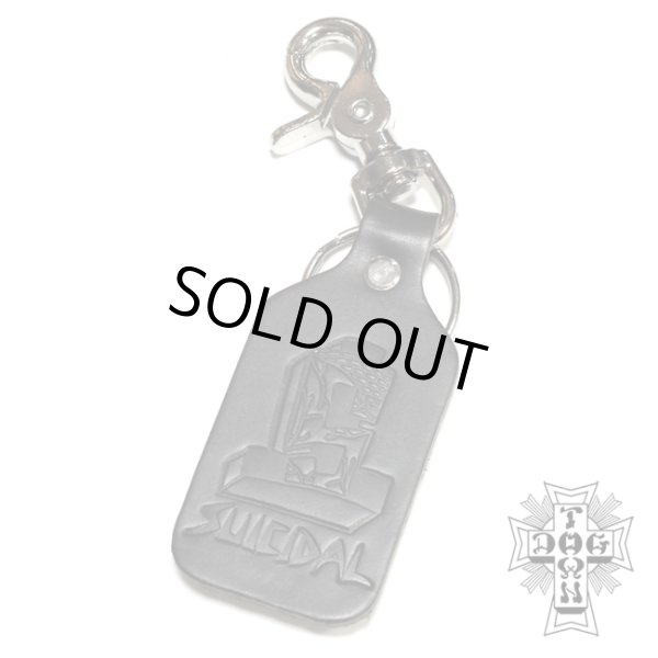 画像1: [SUICIDAL TENDENCIES]-SUICIDAL Leather Clip-on Keychain- (1)