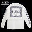 画像2: [DxAxM]-BANDANA L/S Tee-WHiTE- (2)