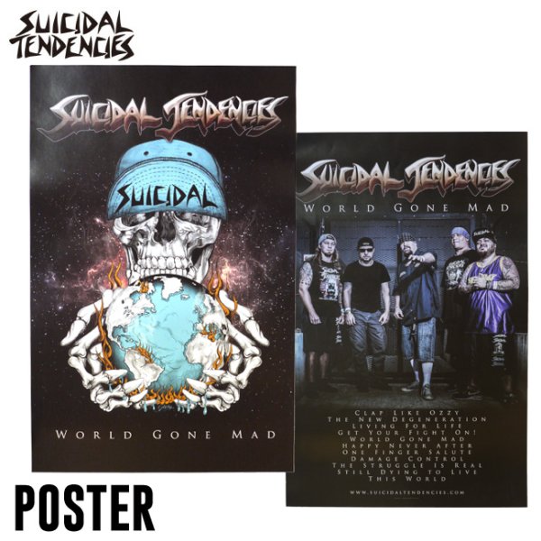 画像1: [SUICIDAL TENDENCIES]-WORLD GONE MAD POSTER- (1)