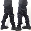 画像3: [NEO BLUE]-7601 Black Twill Jogger Pants- (3)