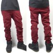 画像3: [NEO BLUE]-7610 BURGUNDY Twill Jogger Pants- (3)