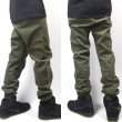 画像3: [NEO BLUE]-7605 Army Green Twill Jogger Pants- (3)