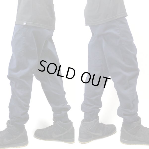 画像2: [NEO BLUE]-7611 NAVY Twill Jogger Pants- (2)