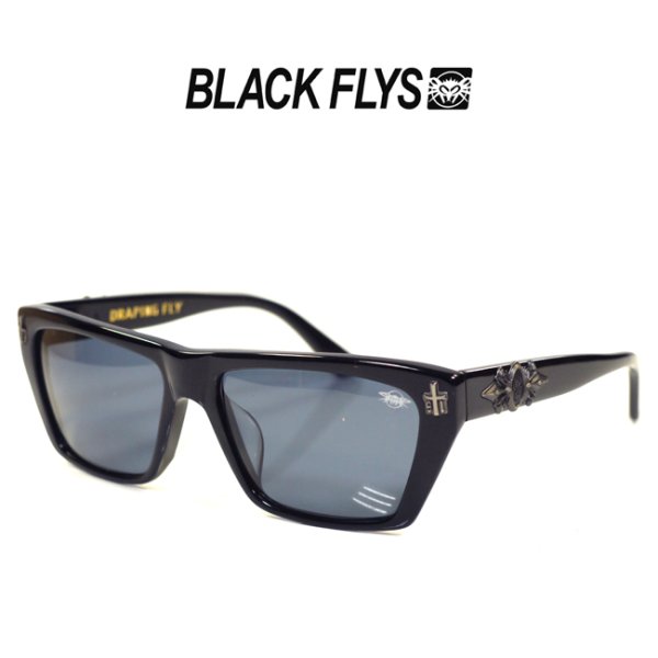 画像1: [BLACK FLYS]-DRAPING FLY-S.BLK/SMK- (1)