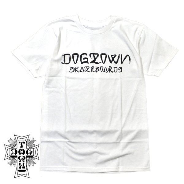 画像1: [DOGTOWN]-Dogtown Ese' Shirt-WHITE- (1)