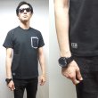 画像4: [DxAxM]-PAISLEY POCKET Tee-BLACK- (4)