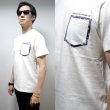 画像2: [DxAxM]-PAISLEY POCKET Tee-WHITE- (2)