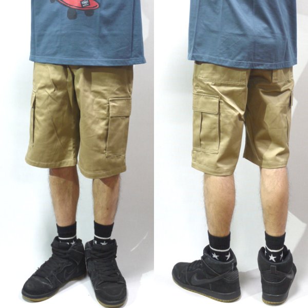 画像1: [NEO BLUE]-6803 Cargo Shorts-KHAKI- (1)