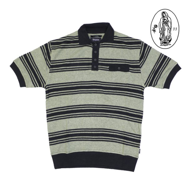 画像1: [BRIXTON]-MILPAS JASON JESSEE S/S POLO KNIT- (1)