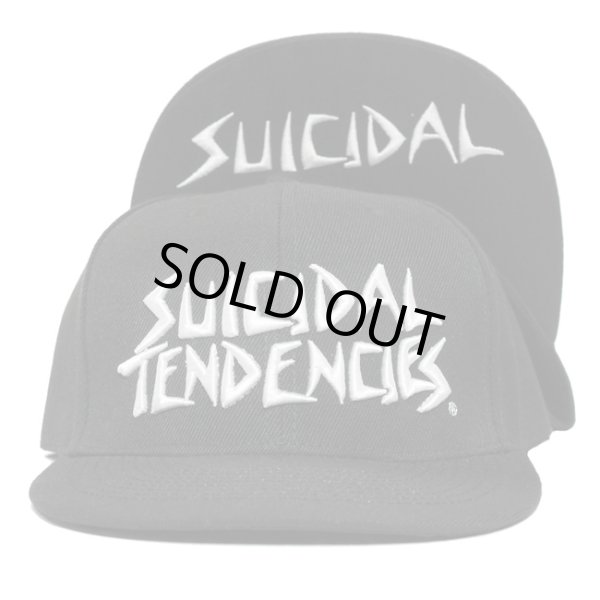 画像1: [SUICIDAL TENDENCIES]-ST Full Embroidered Custom Snapback-BLACK- (1)