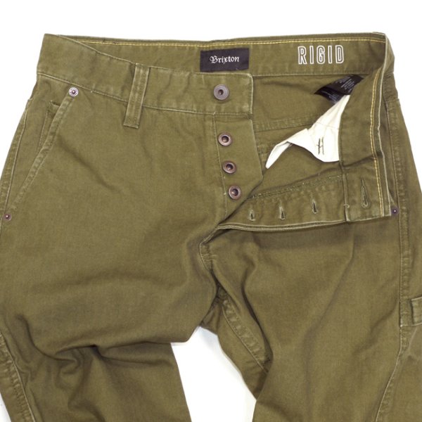 画像11: [BRIXTON]-FLEET RIGID CARP PANT-OLIVE- (11)