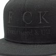 画像2: [CRACKHOUSE]-F CK SNAPBACK CAP/ BLACK刺繍- (2)