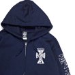 画像3: [Jay Adams]-Original Cross Logo Zip Hood-Navy- (3)