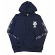 画像1: [Jay Adams]-Original Cross Logo Hooded Pullover-Navy- (1)