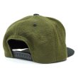 画像4: [ANIMALIA]-SNAPBACK CAP-WOOL BLK/OLIVE x BLK刺繍- (4)