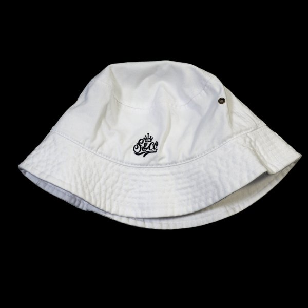 画像1: [SLIP&Co.]-Backet Hat-White- (1)