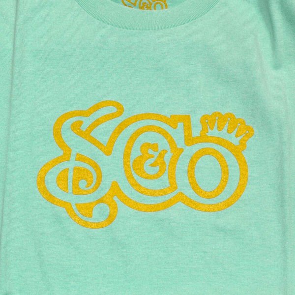 画像2: [SLIP&Co.]-LOGO TEE-Lt Blue- (2)