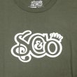 画像2: [SLIP&Co.]-LOGO TEE-Army- (2)