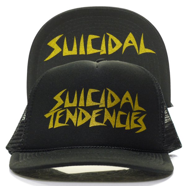 画像1: [SUICIDAL TENDENCIES]-Mesh Cap-BLACK/GOLD- (1)